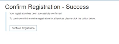 Register eID Success